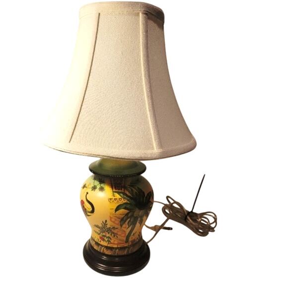 Safari Table Lamp & Shade Upscale Kid Room Elephant Jungle Theme Decor Small 18" - Picture 2 of 14